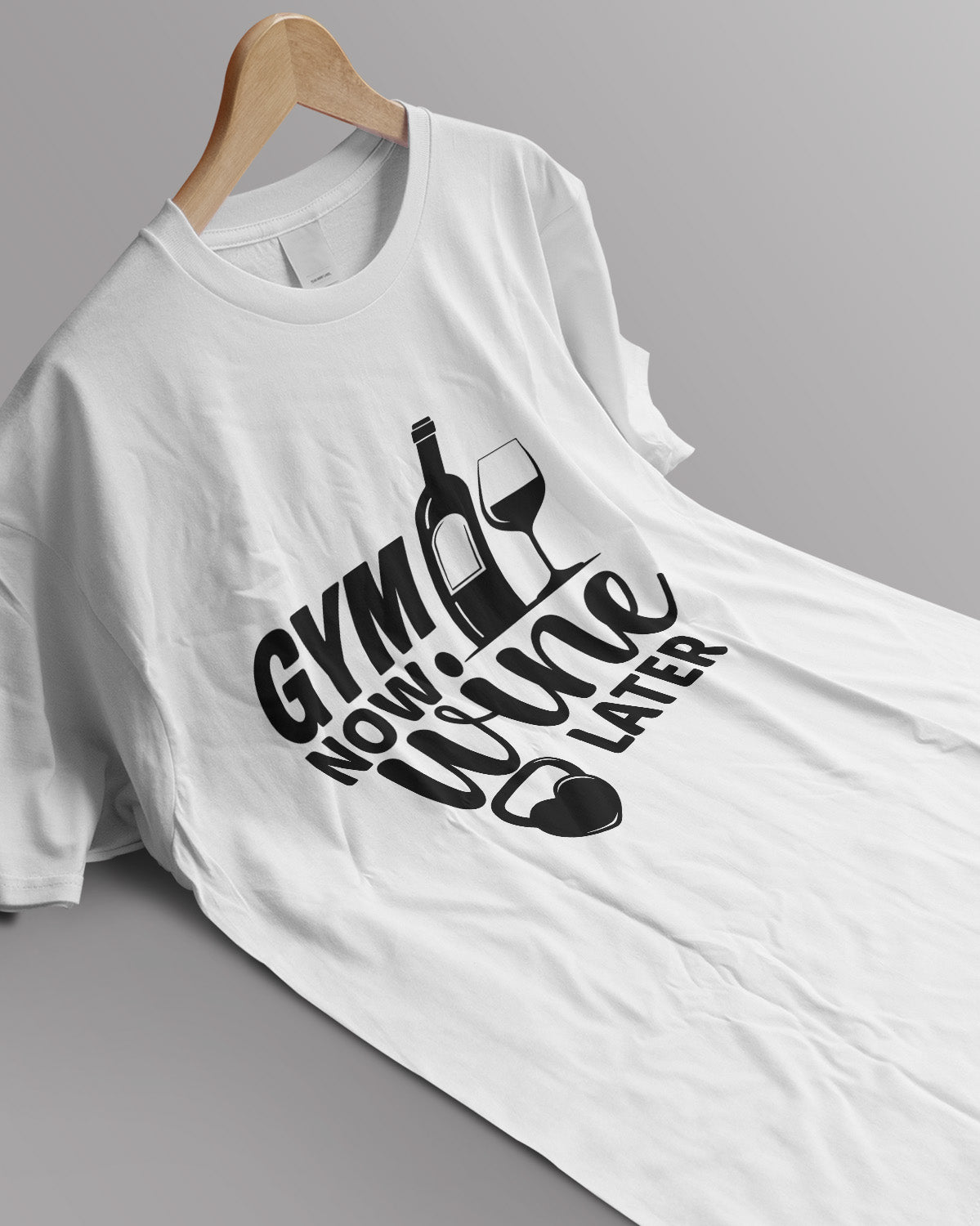 Unisex Unisex Motivation Tee | Gym Now. Wine Later