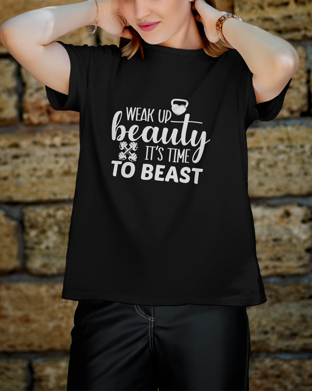 Unisex Motivation Tee | Wake Up Beauty It'S Time To Beast