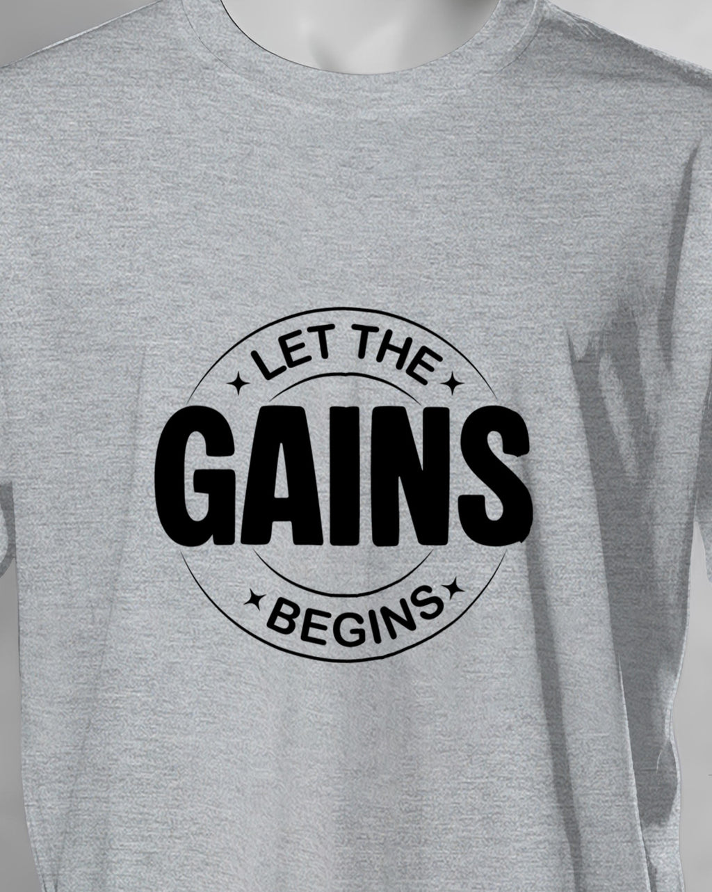 Unisex Motivation Tee | Let The Gains Begins