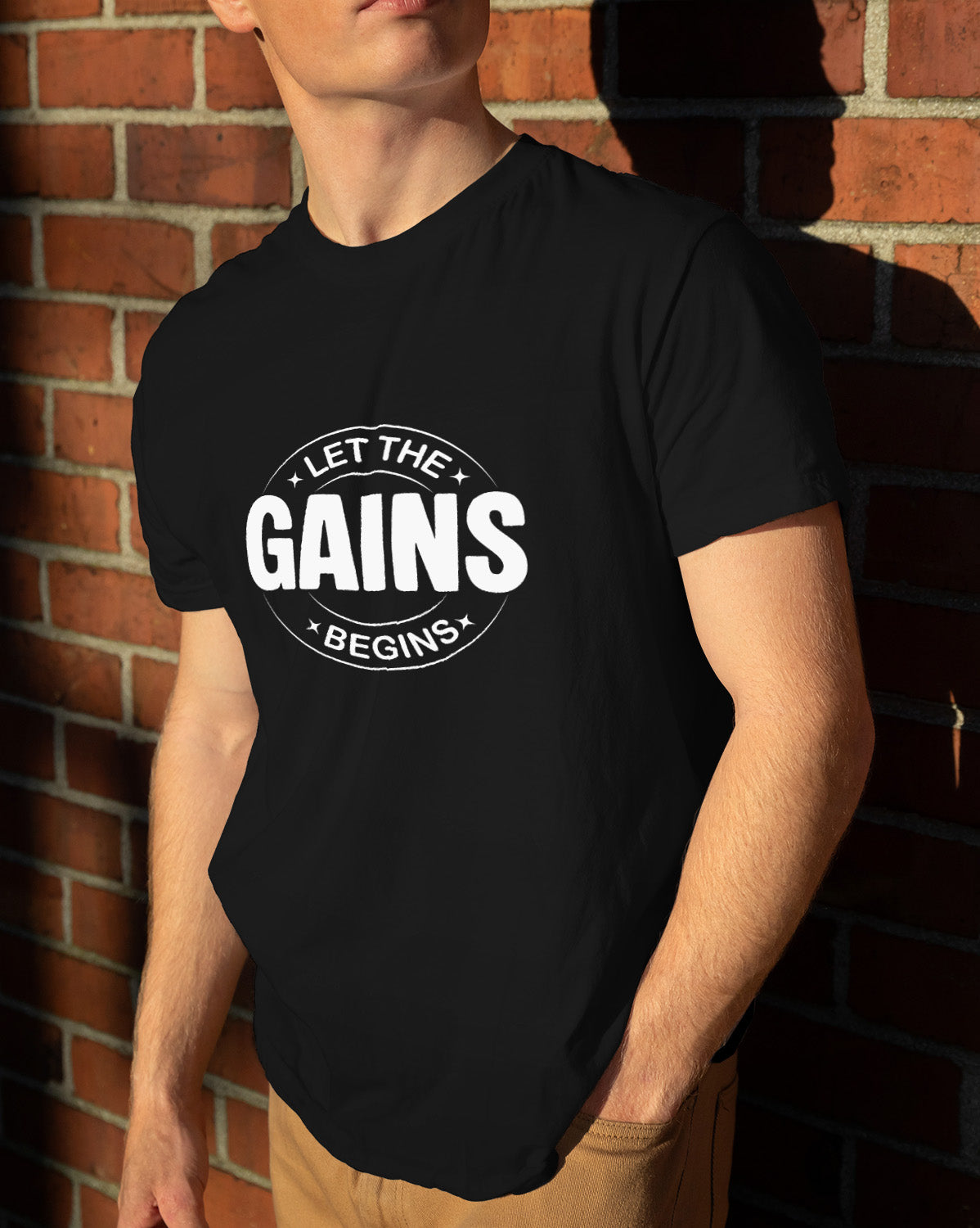 Unisex Motivation Tee | Let The Gains Begins