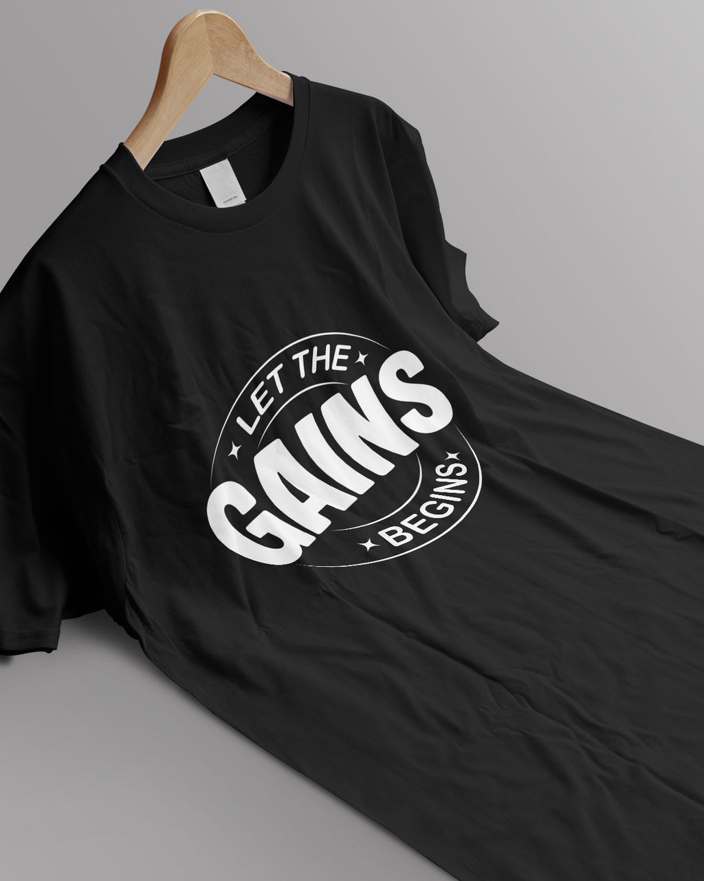 Unisex Motivation Tee | Let The Gains Begins