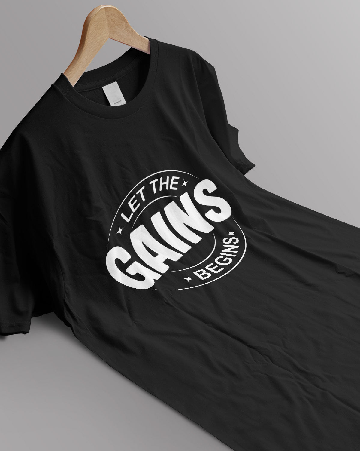 Unisex Motivation Tee | Let The Gains Begins
