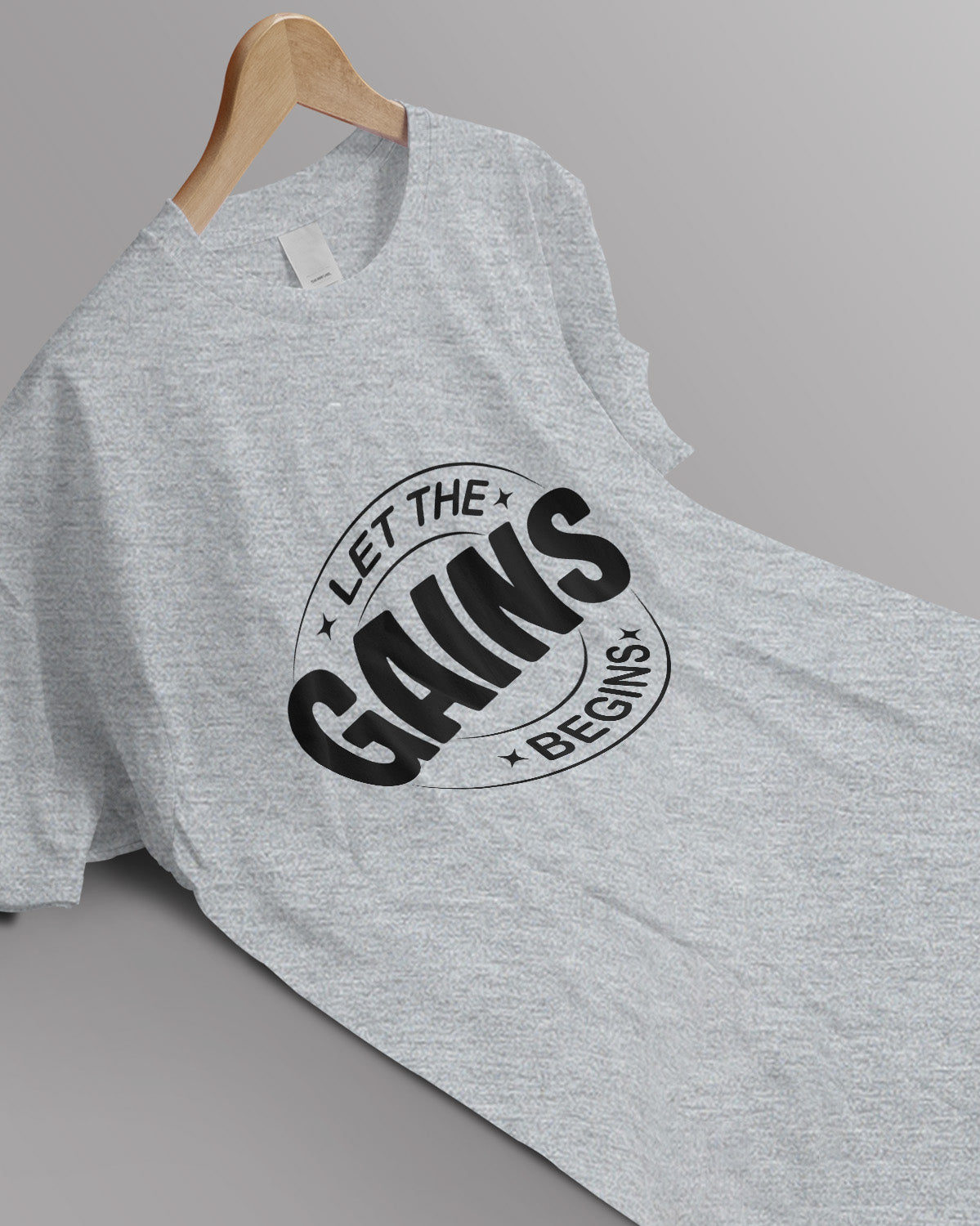 Unisex Motivation Tee | Let The Gains Begins
