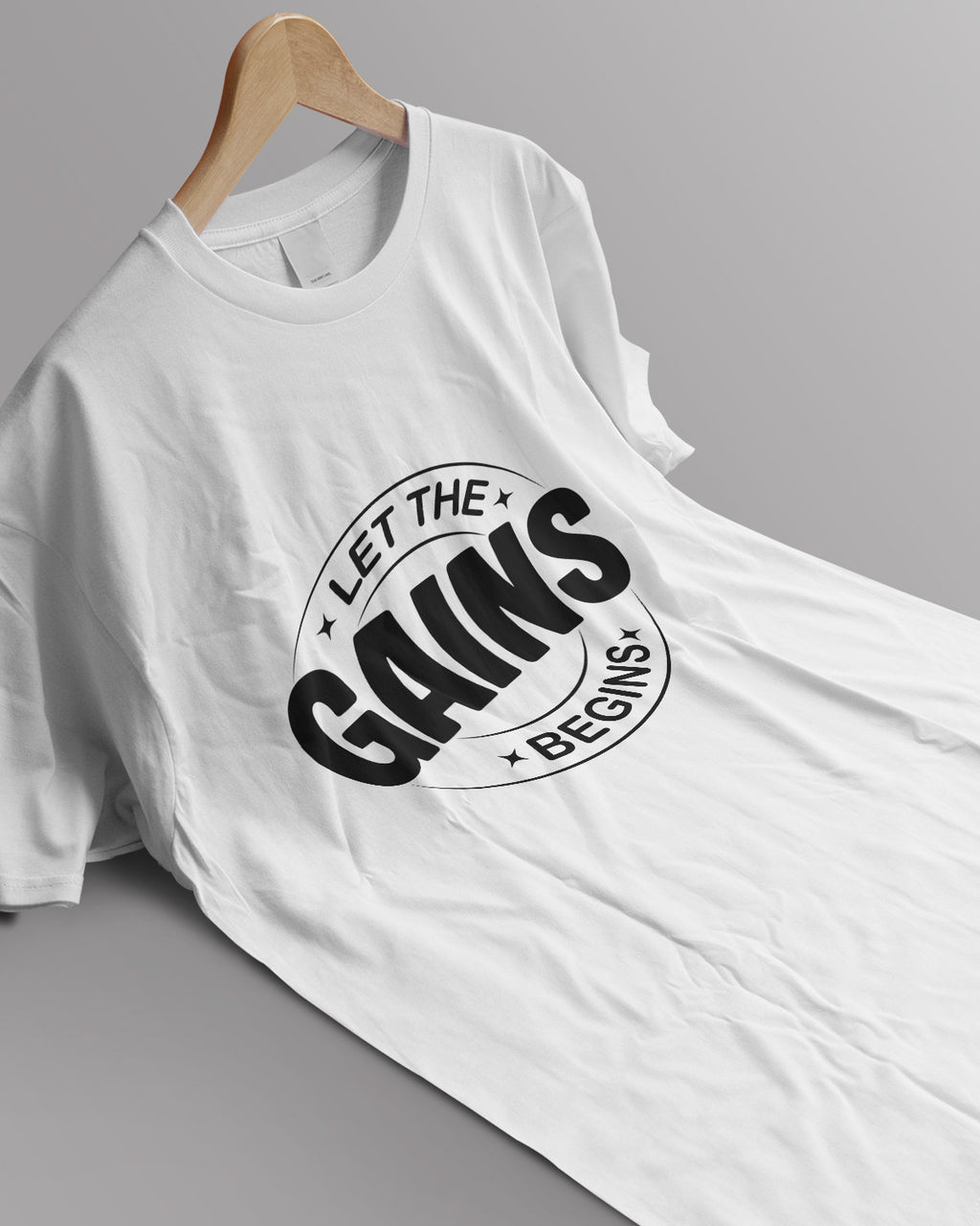 Unisex Motivation Tee | Let The Gains Begins