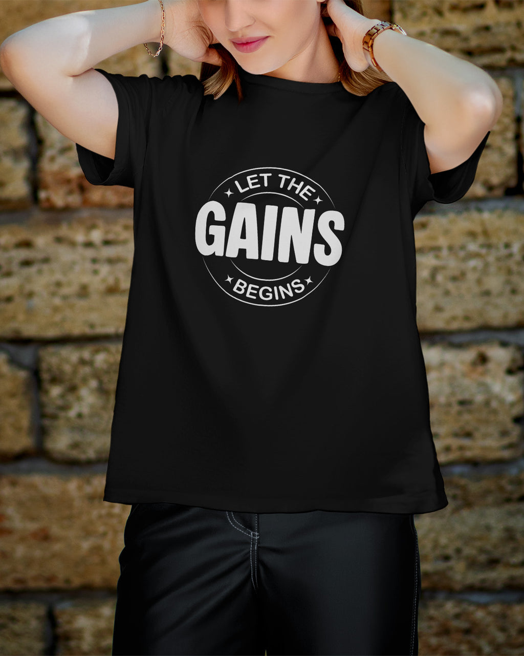 Unisex Motivation Tee | Let The Gains Begins