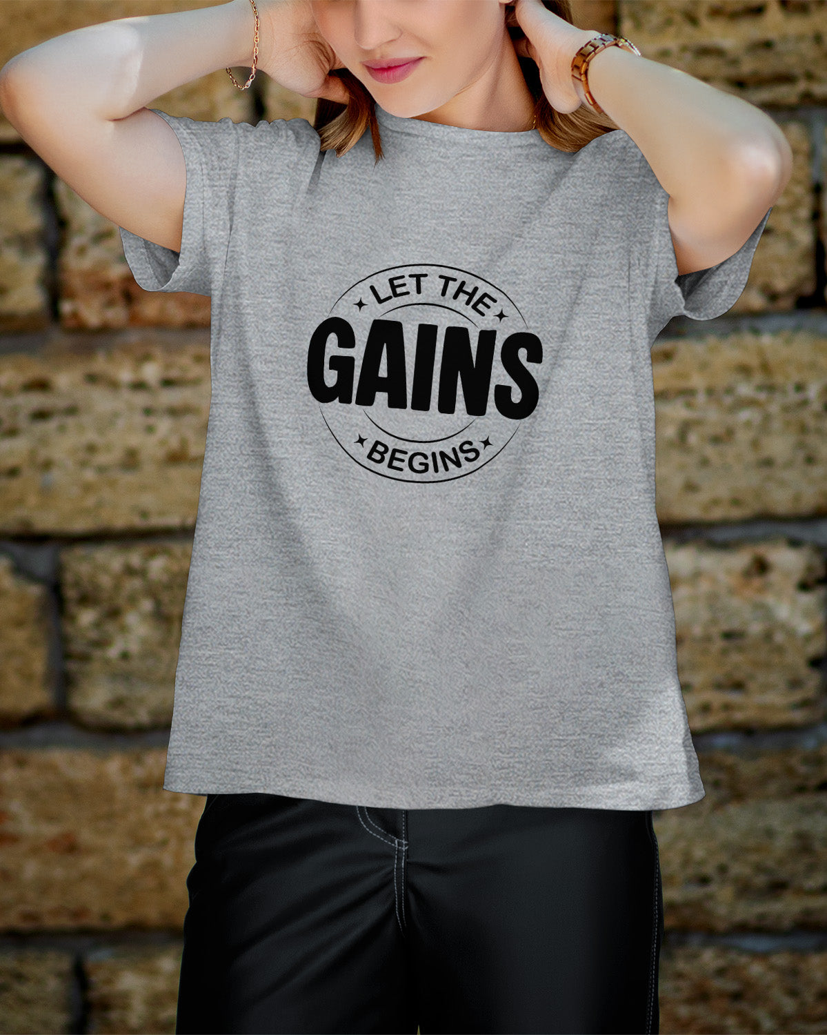 Unisex Motivation Tee | Let The Gains Begins