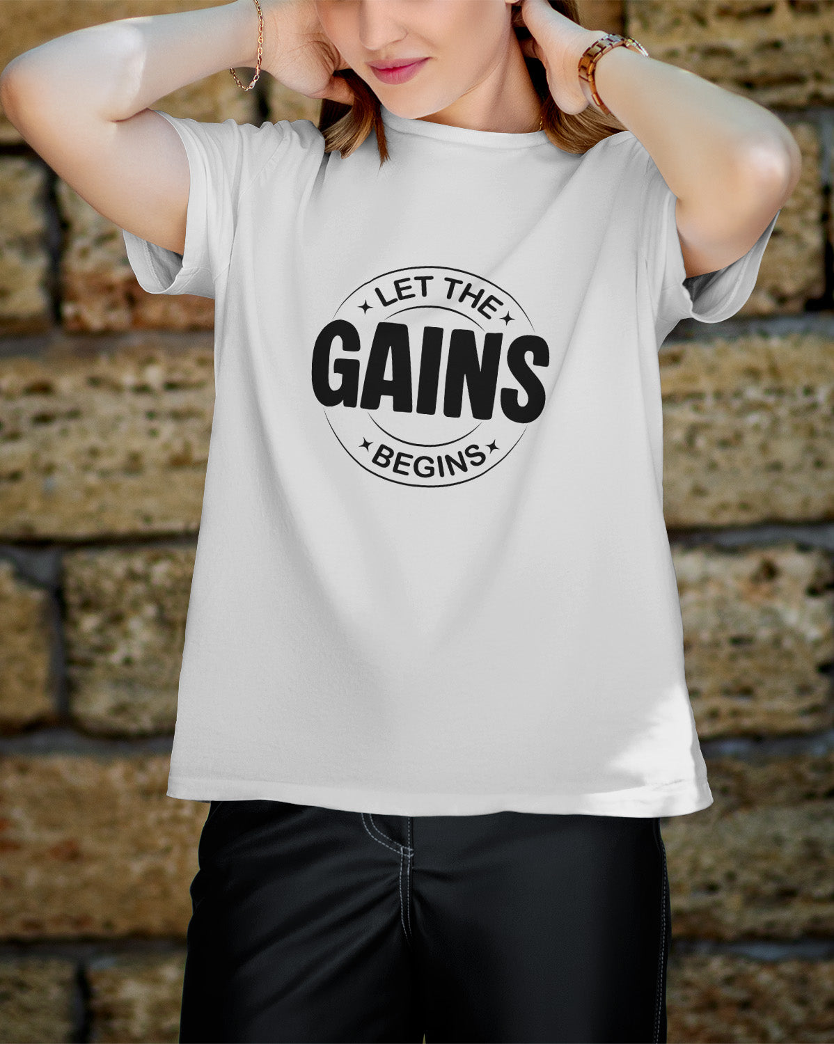 Unisex Motivation Tee | Let The Gains Begins