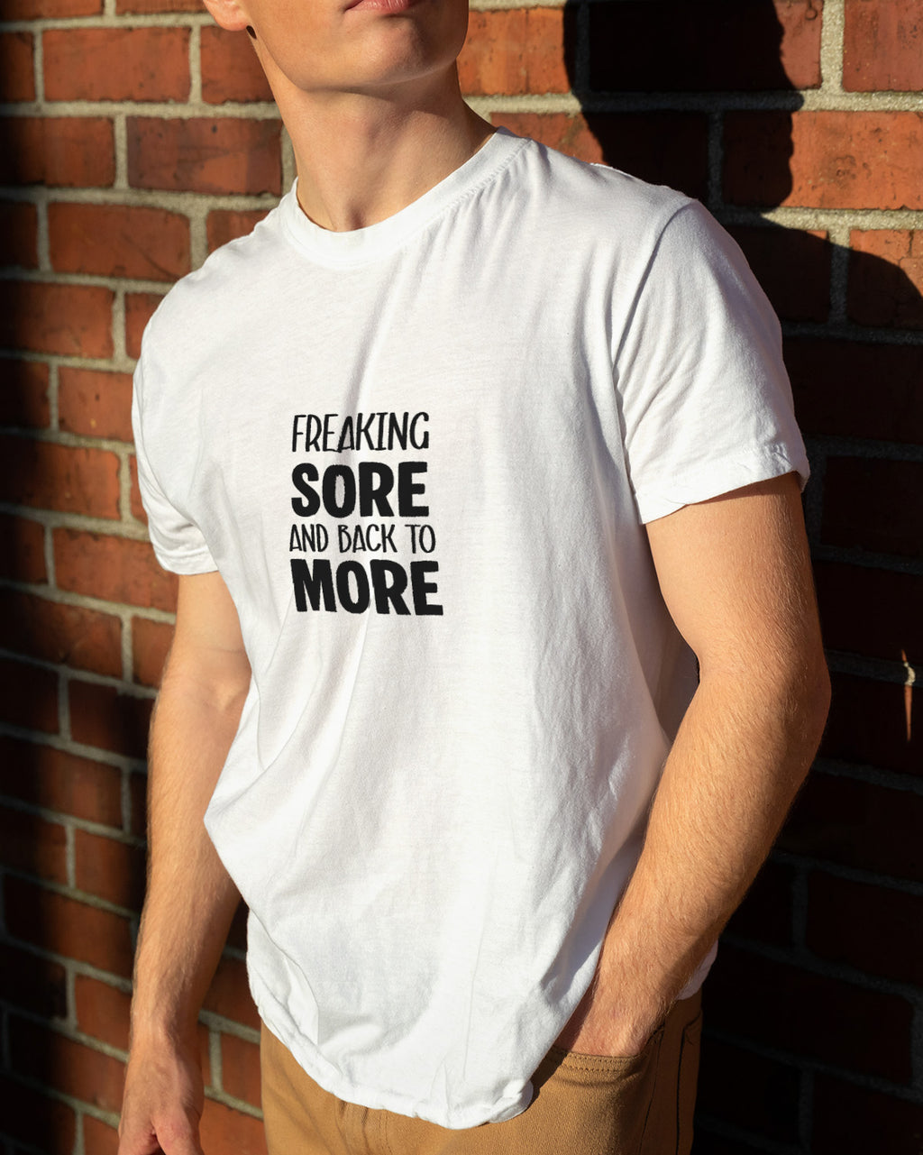 Unisex Motivation Tee | Freaking Sore And Back To More