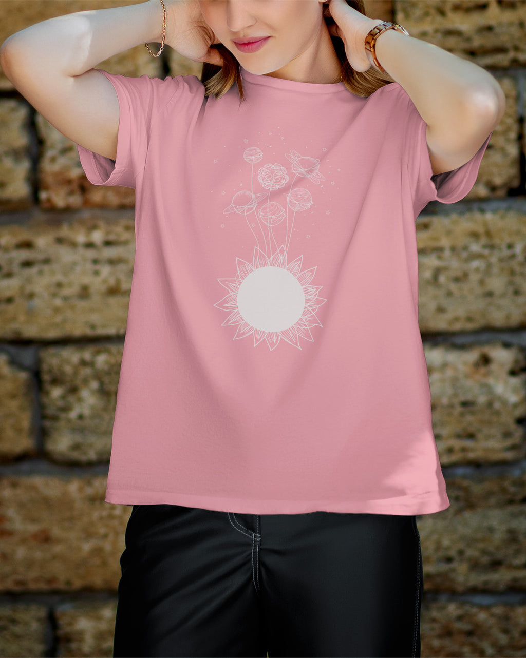 Unisex Astro Tee | Planet Flower
