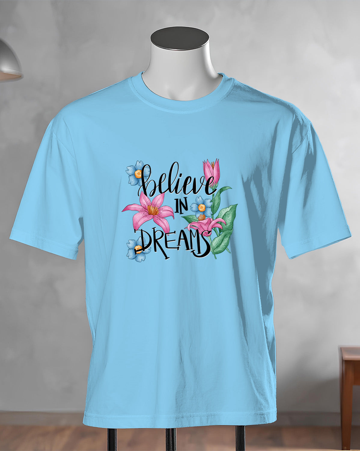 Unisex Floral Tee | Believe in Dreams