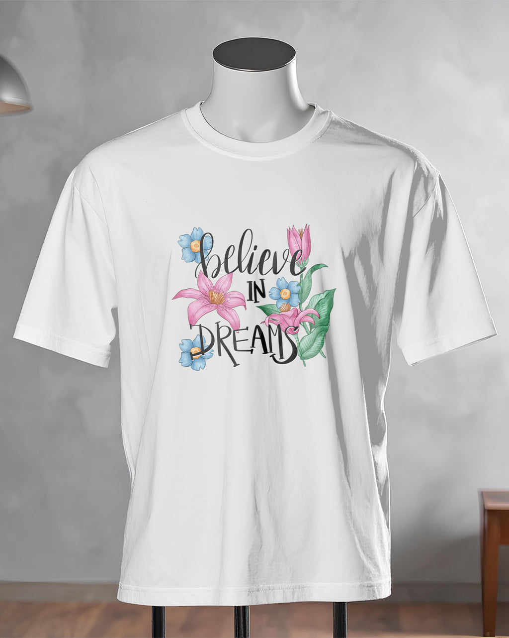Unisex Floral Tee | Believe in Dreams