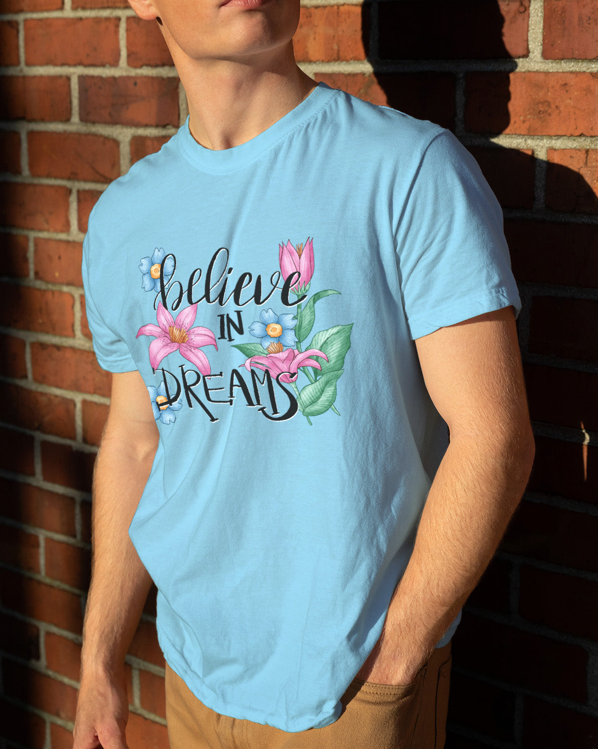 Unisex Floral Tee | Believe in Dreams