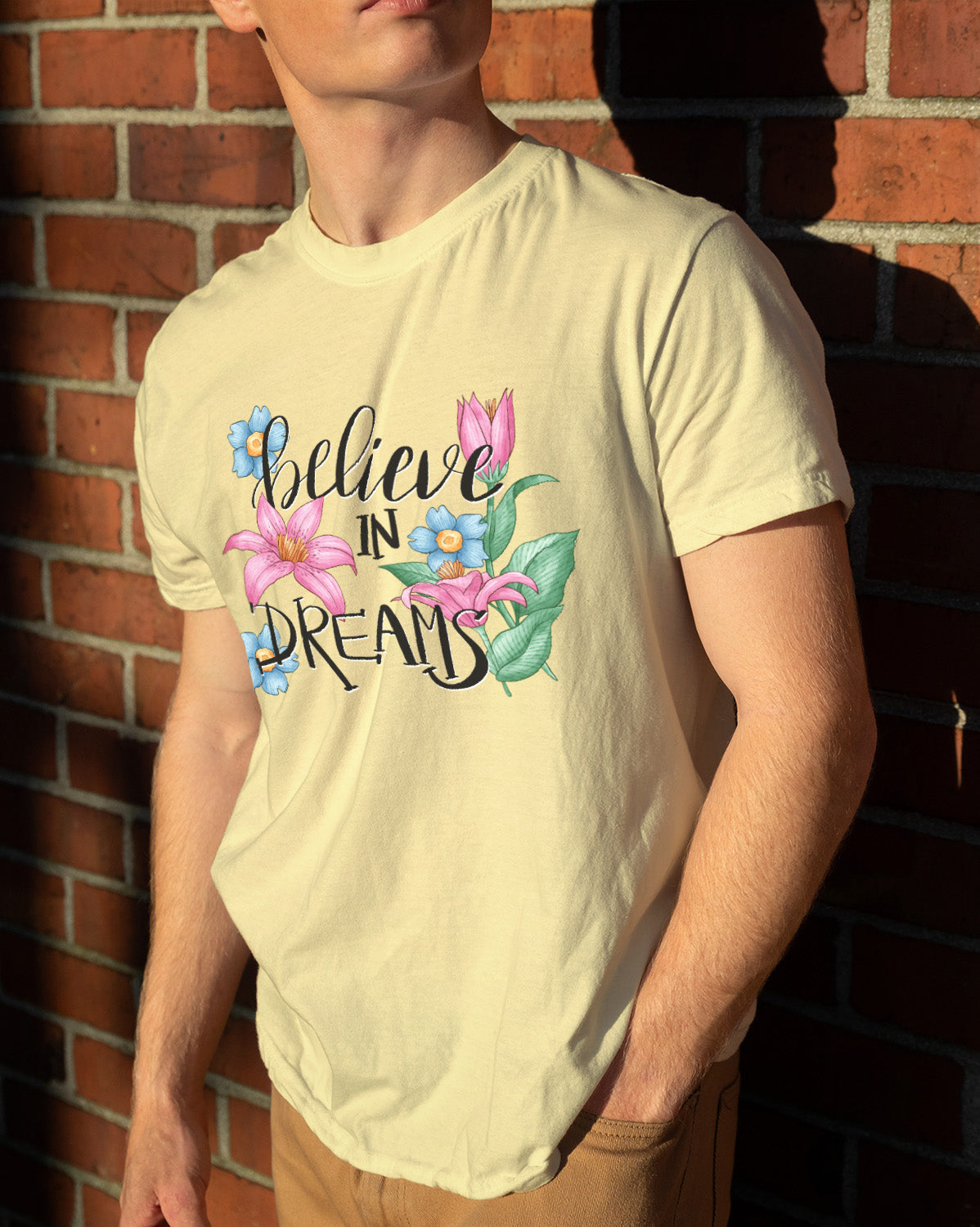 Unisex Floral Tee | Believe in Dreams