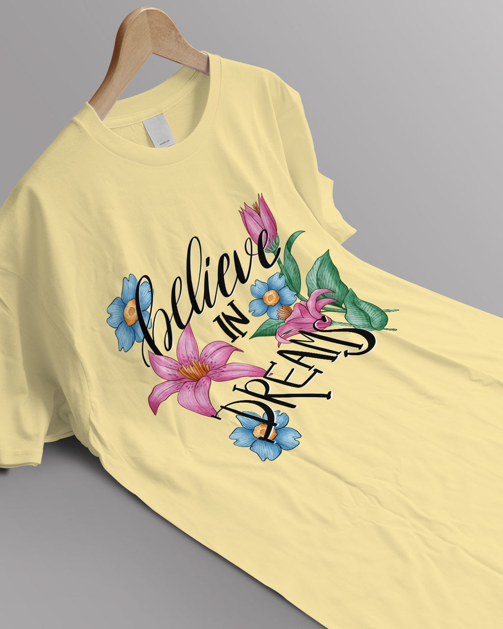 Unisex Floral Tee | Believe in Dreams