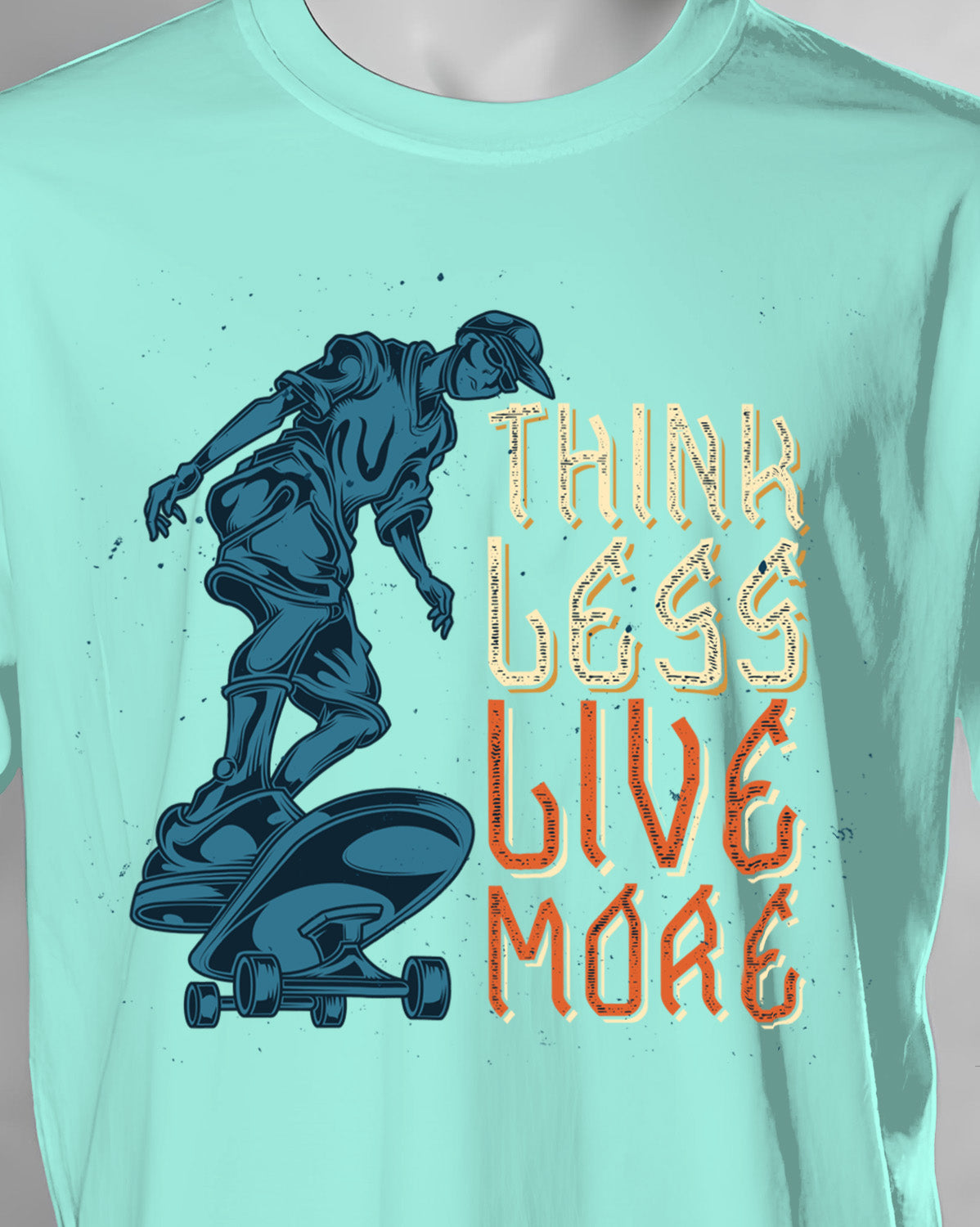 Unisex Retro Tee | Think less Live more