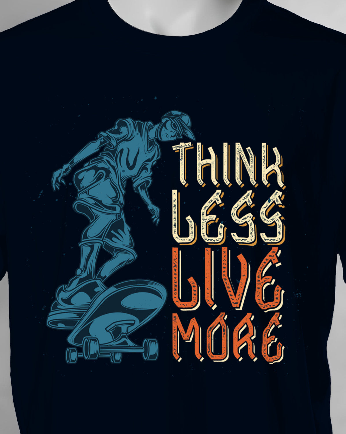 Unisex Retro Tee | Think less Live more