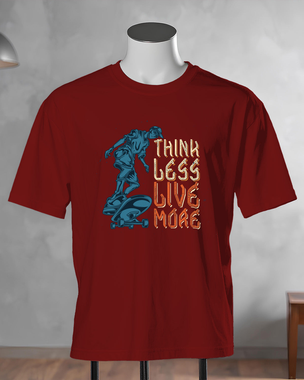 Unisex Retro Tee | Think less Live more