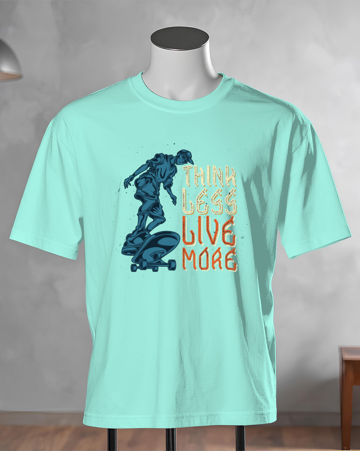 Unisex Retro Tee | Think less Live more
