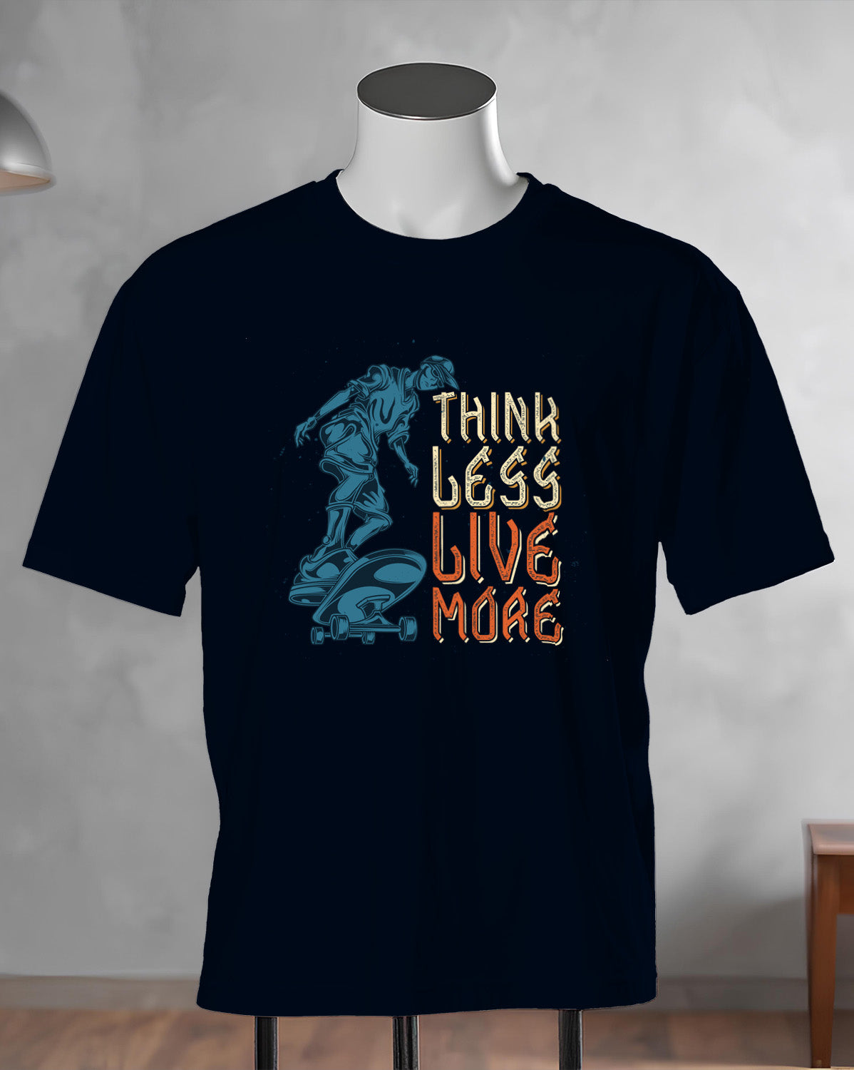 Unisex Retro Tee | Think less Live more