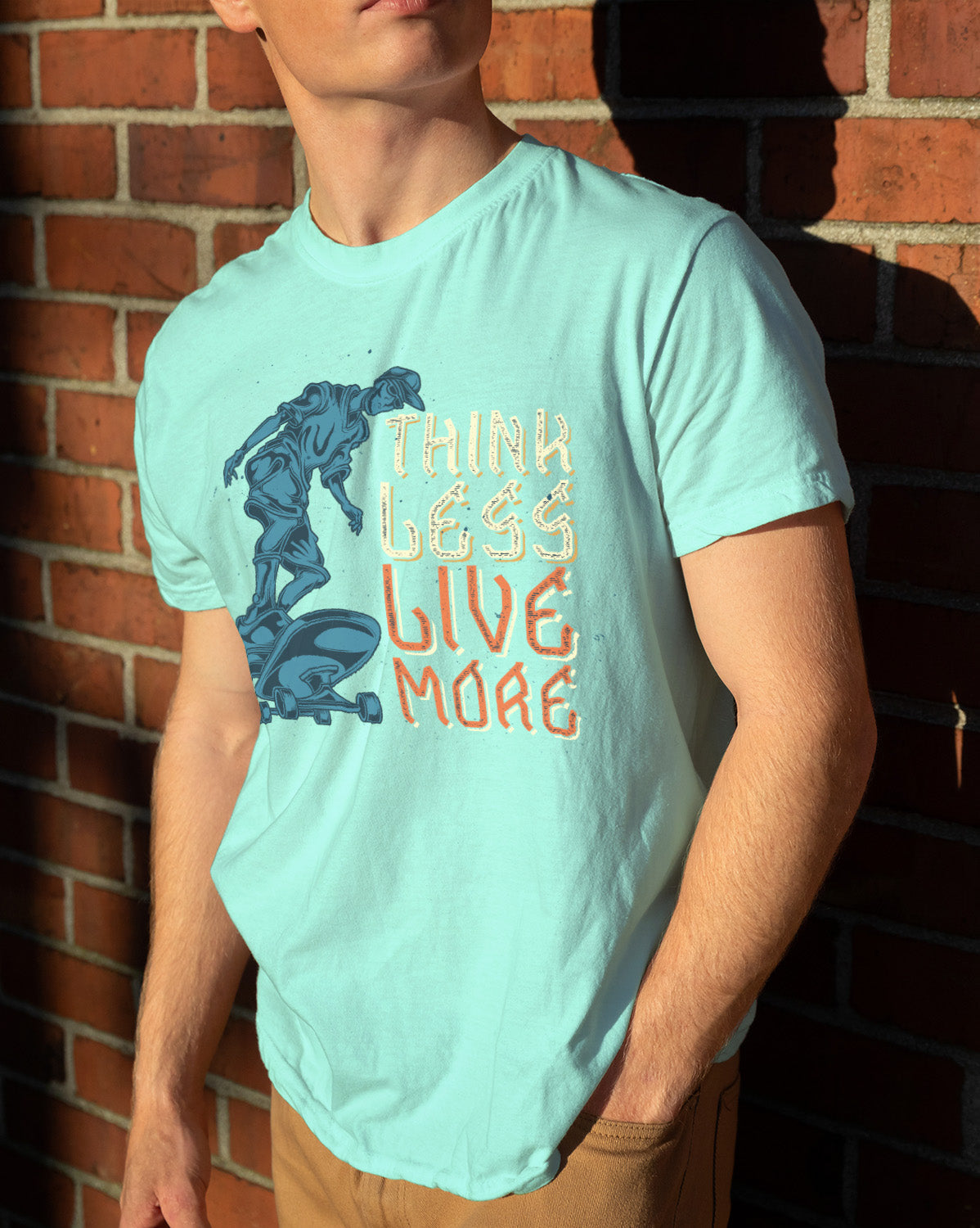 Unisex Retro Tee | Think less Live more