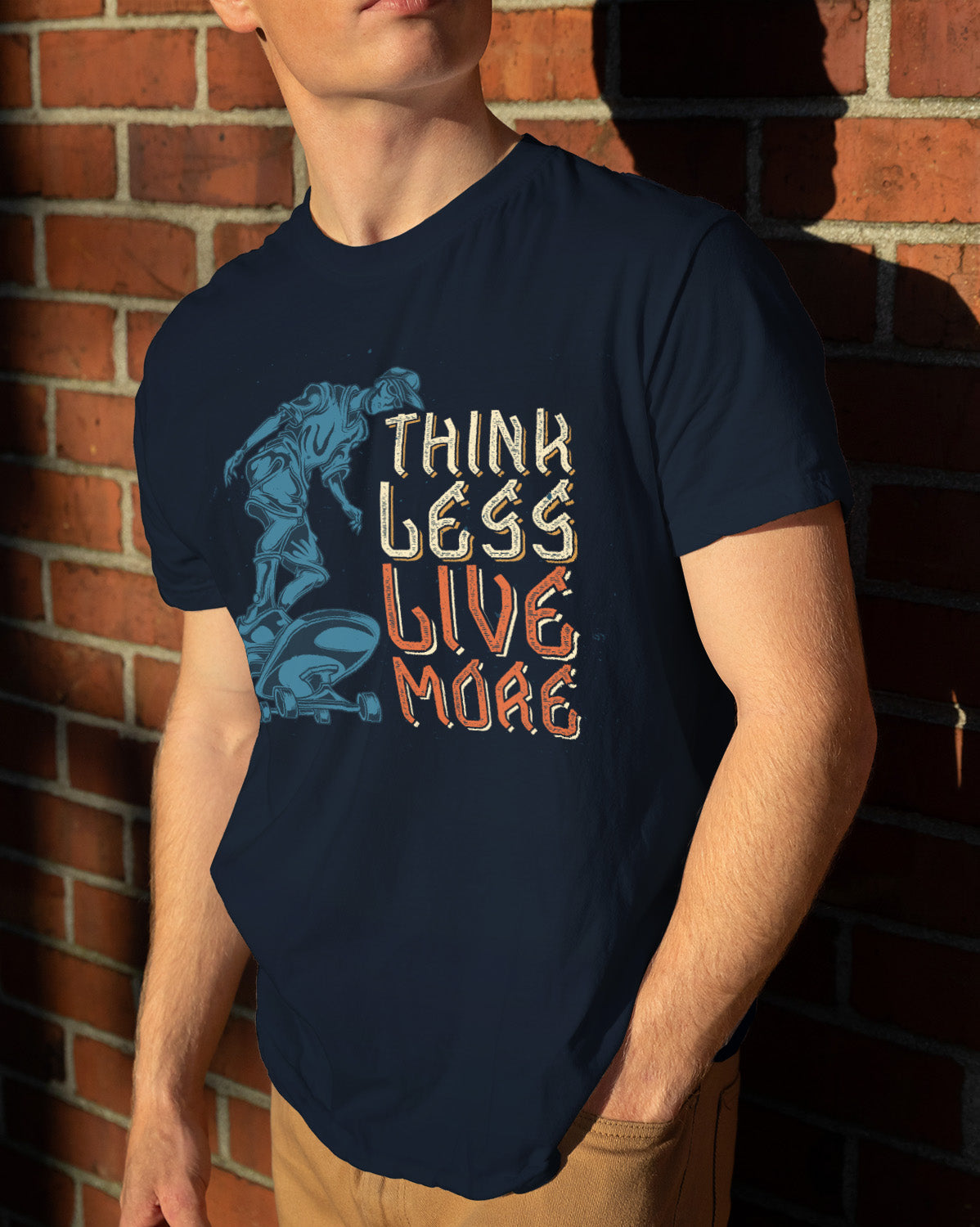 Unisex Retro Tee | Think less Live more