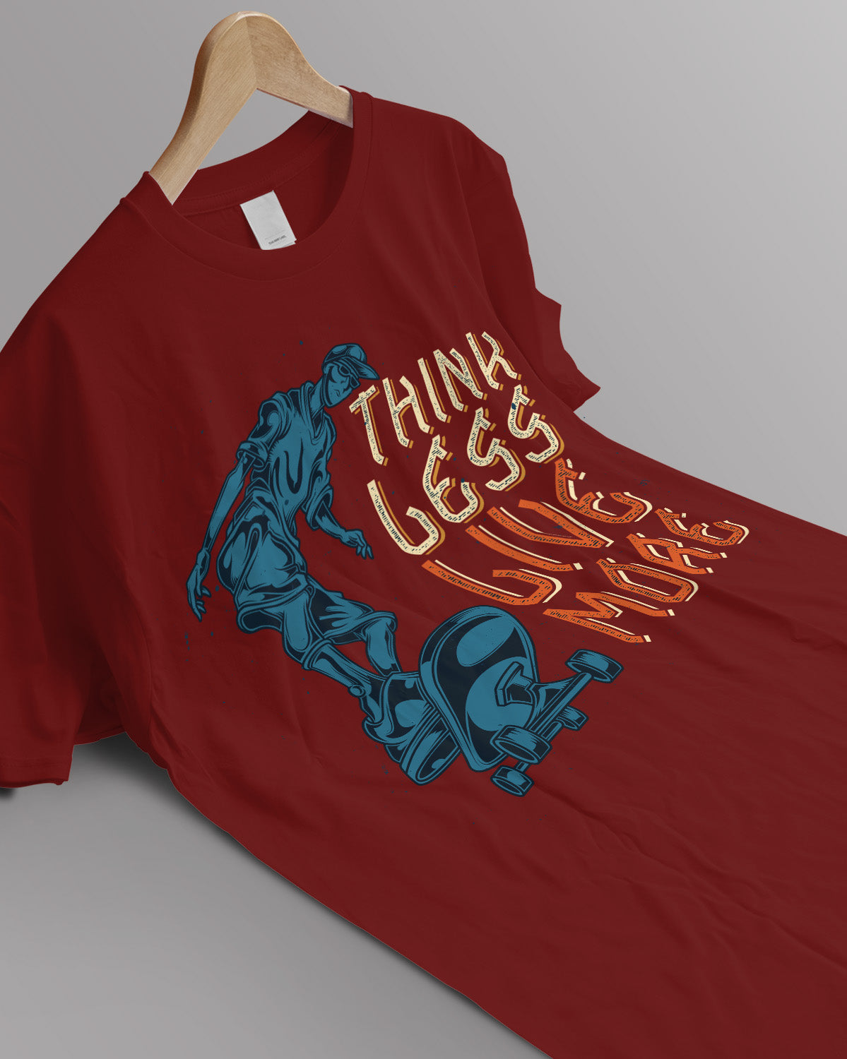 Unisex Retro Tee | Think less Live more