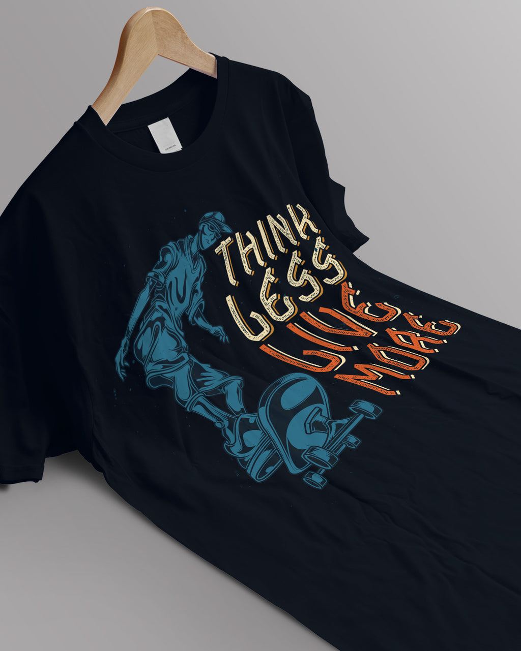 Unisex Retro Tee | Think less Live more
