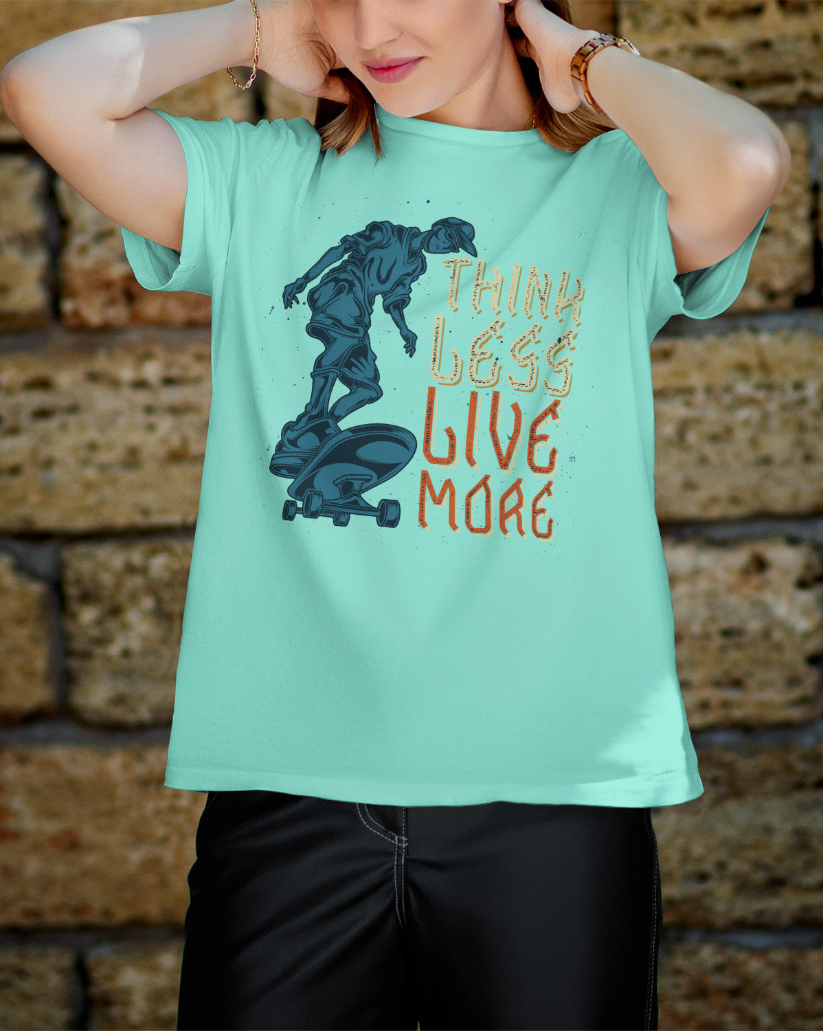 Unisex Retro Tee | Think less Live more
