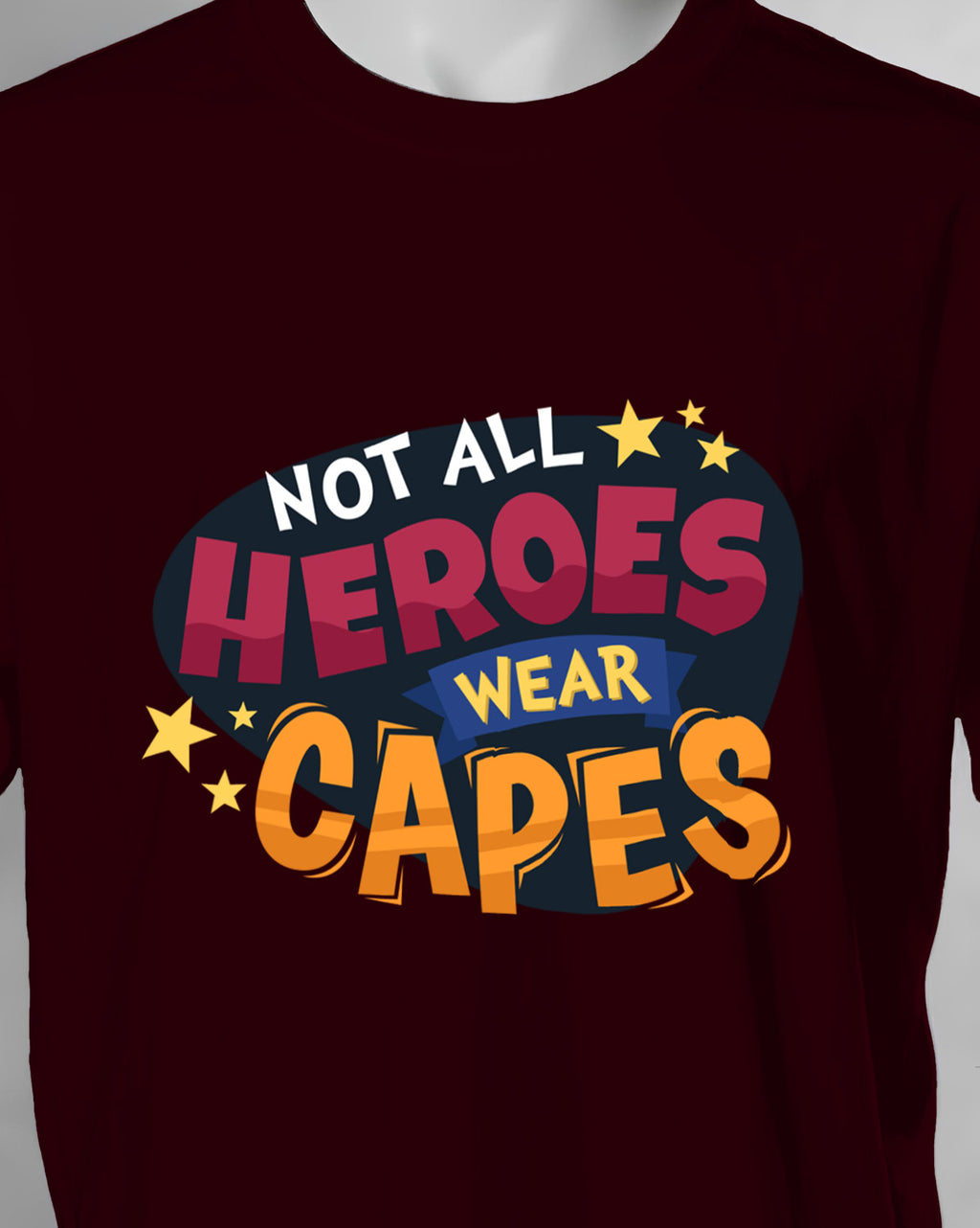 Unisex Retro Tee | Not All Heroes Wear CAPES