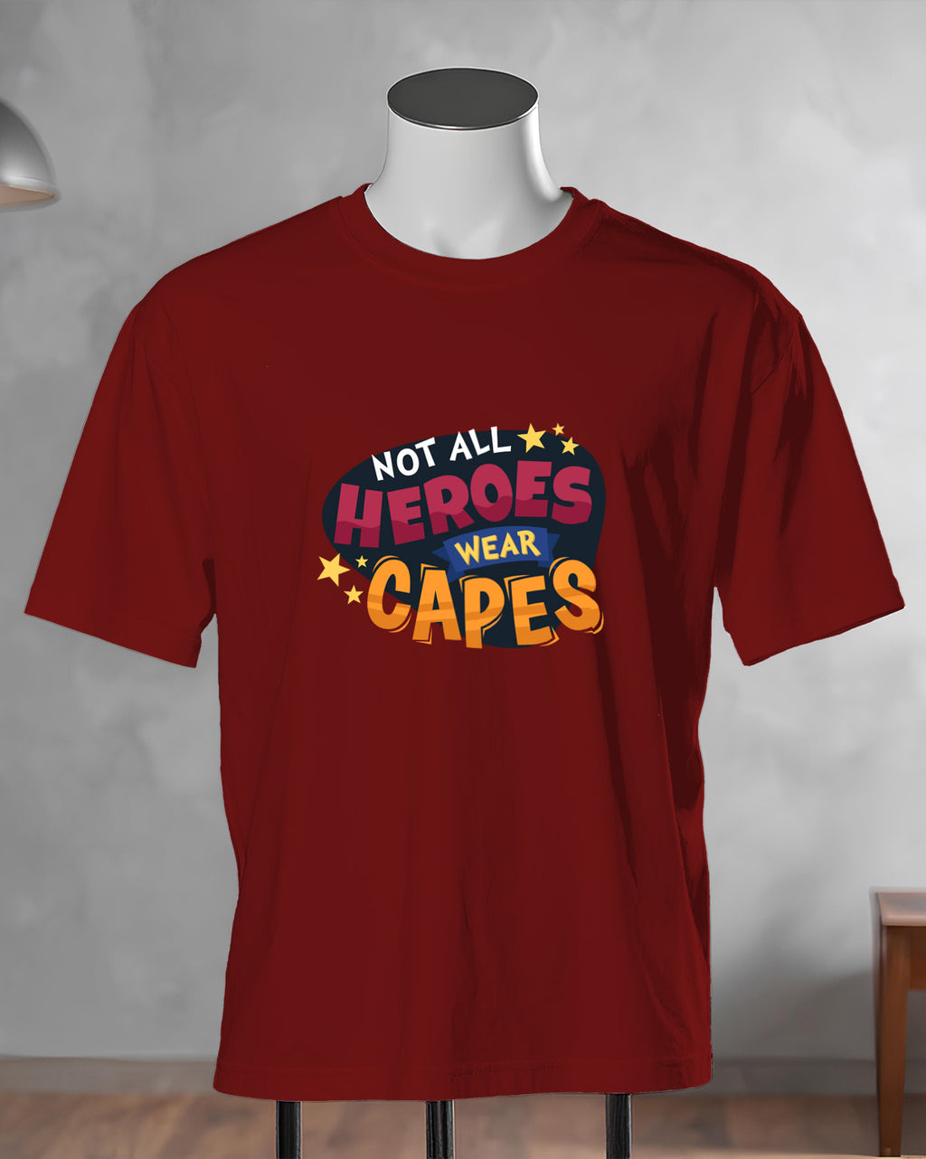Unisex Retro Tee | Not All Heroes Wear CAPES