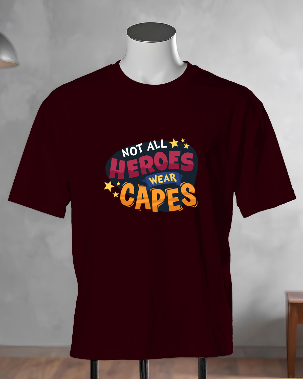 Unisex Retro Tee | Not All Heroes Wear CAPES