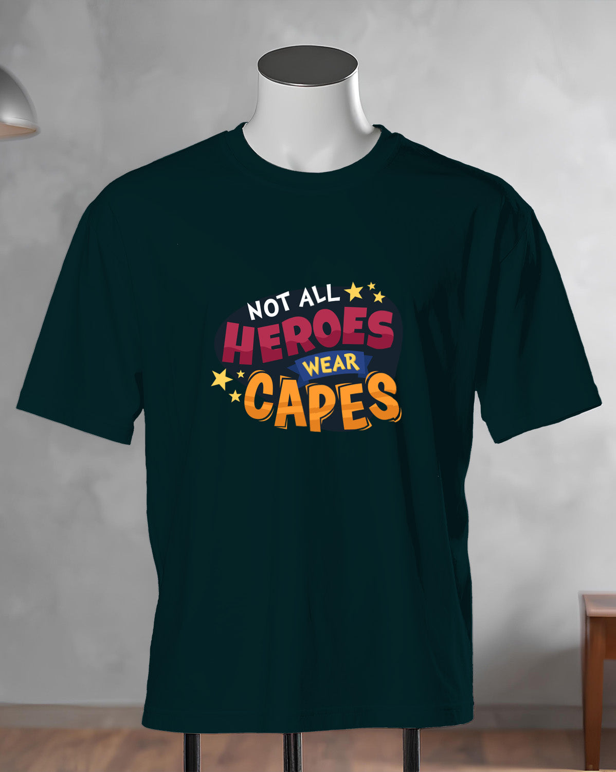 Unisex Retro Tee | Not All Heroes Wear CAPES