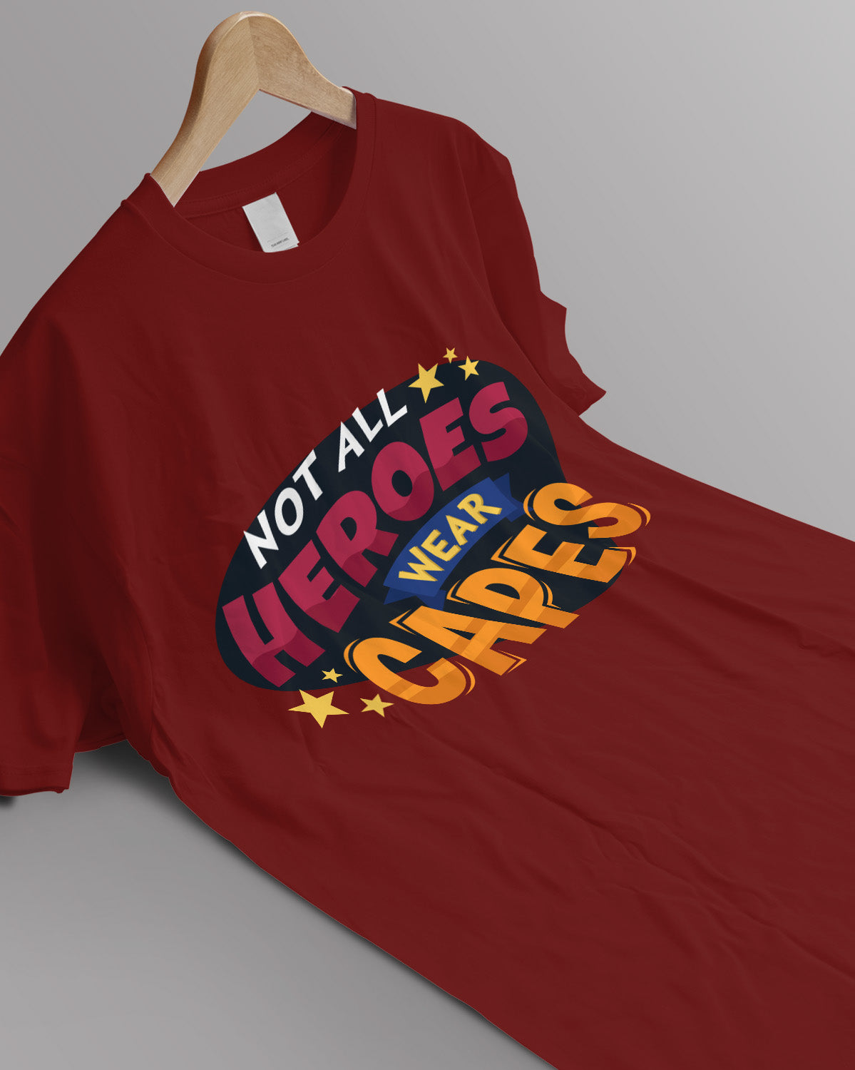 Unisex Retro Tee | Not All Heroes Wear CAPES