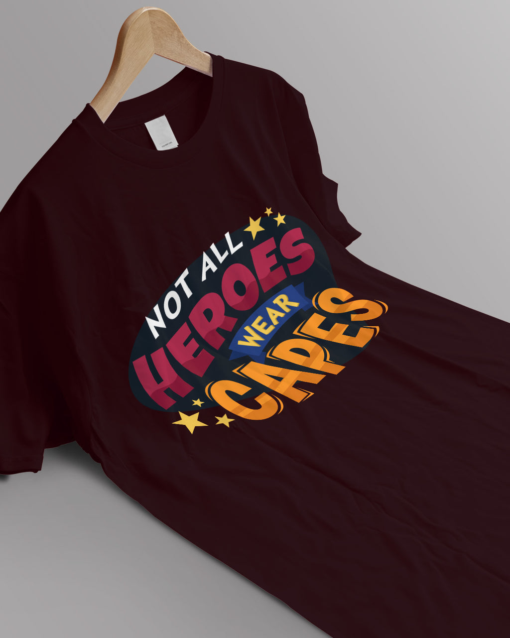 Unisex Retro Tee | Not All Heroes Wear CAPES
