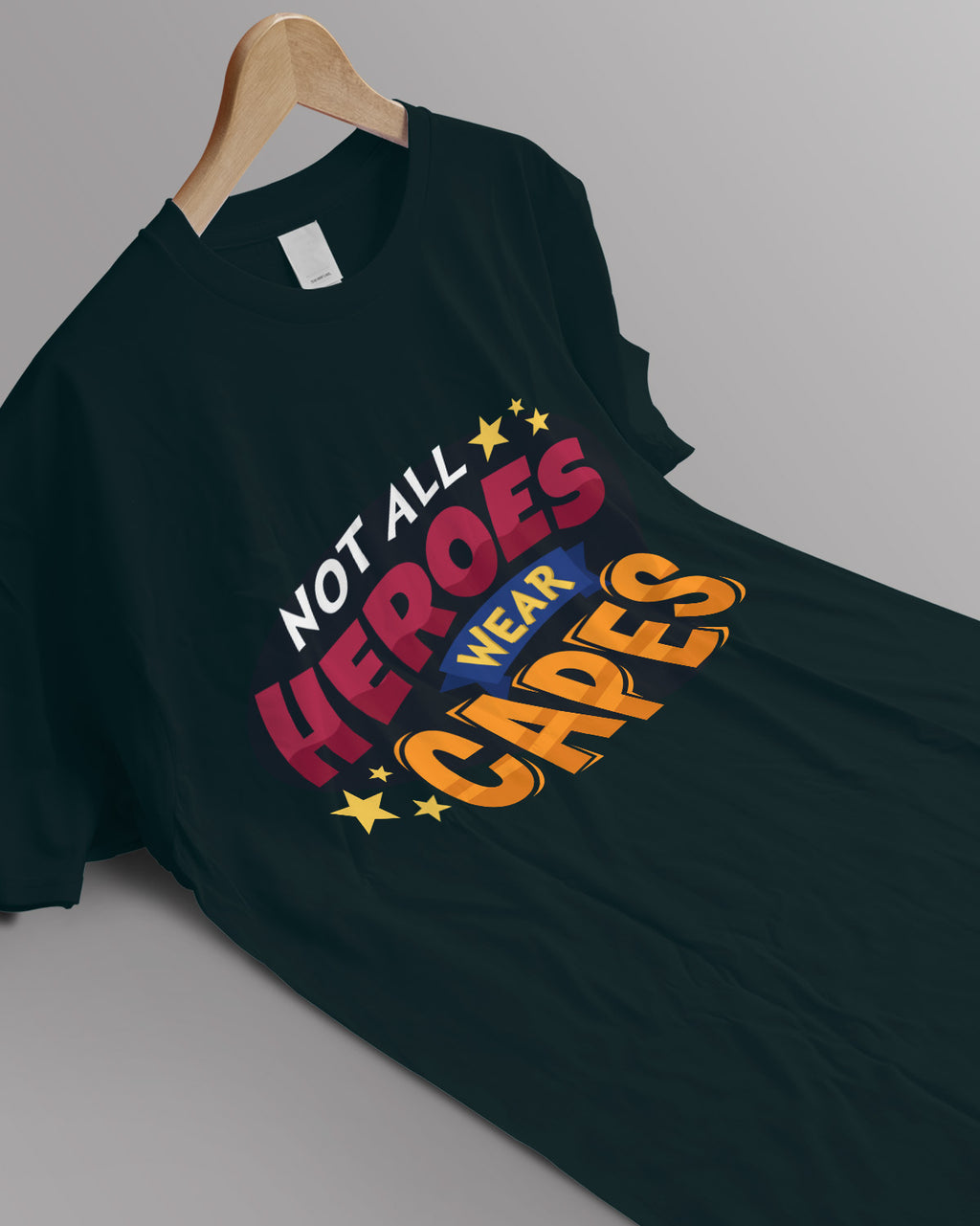 Unisex Retro Tee | Not All Heroes Wear CAPES