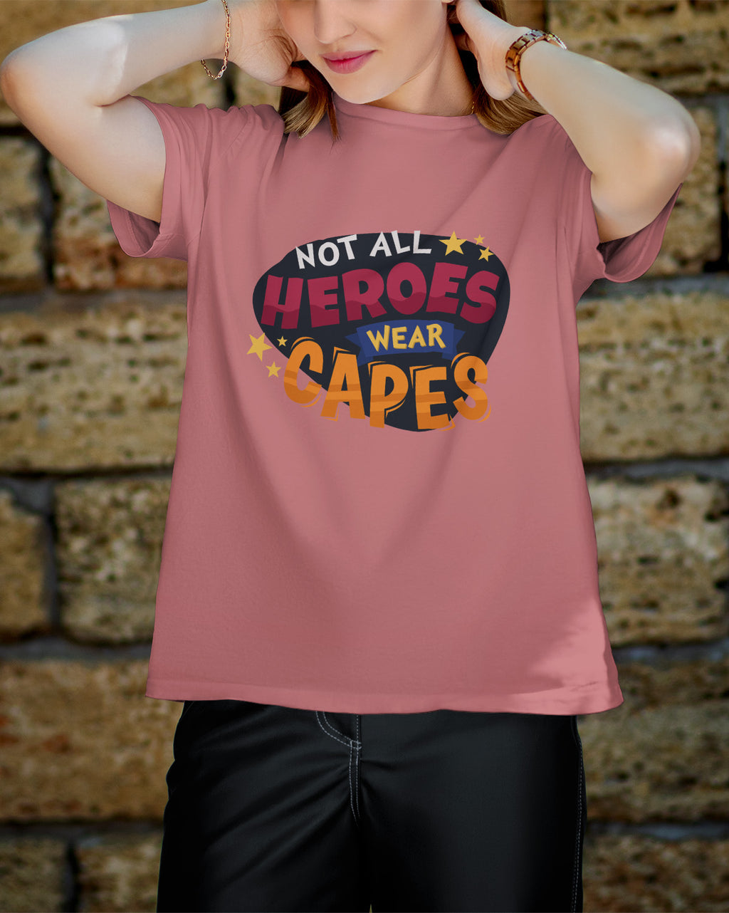 Unisex Retro Tee | Not All Heroes Wear CAPES