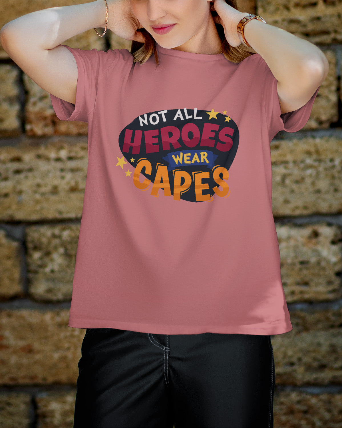 Unisex Retro Tee | Not All Heroes Wear CAPES