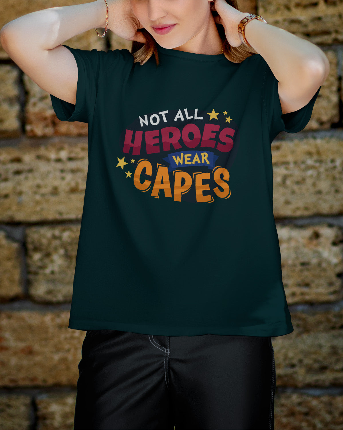 Unisex Retro Tee | Not All Heroes Wear CAPES